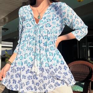 Ro's Garden Cotton Indian Blouse